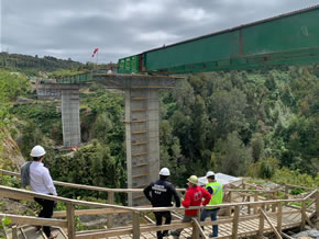 MOP finaliza lanzamiento del par de vigas del viaducto Gamboa