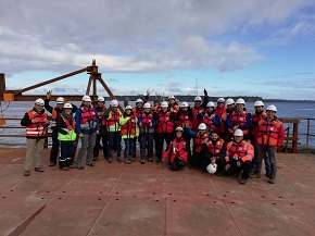 Seremis de Los Ríos y Aysén visitaron obras del Puente Chacao